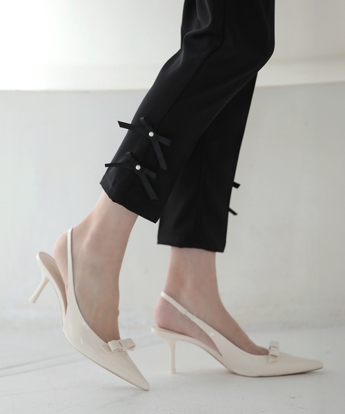 MERAKI(メラキ)の「サイドリボンパンツ(その他パンツ・レディース・ホワイト/ブラック/ミント/ブルー/ピンク・M/L/S)」の16枚目の写真