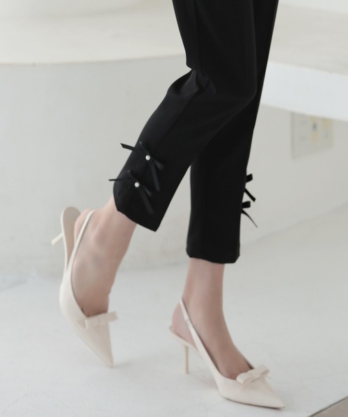 MERAKI(メラキ)の「サイドリボンパンツ(その他パンツ・レディース・ホワイト/ブラック/ミント/ブルー/ピンク・M/L/S)」の17枚目の写真