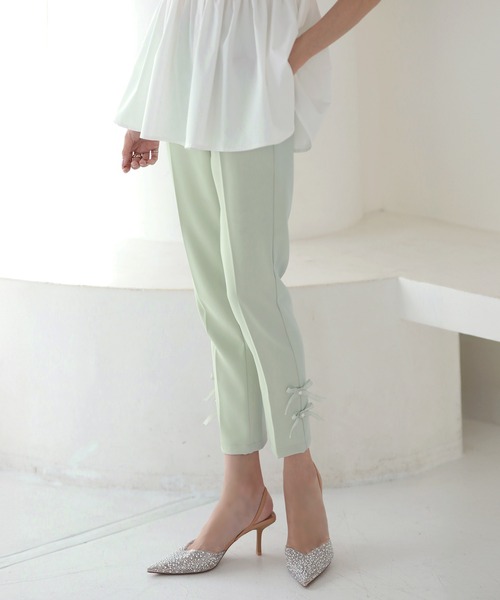 MERAKI(メラキ)の「サイドリボンパンツ(その他パンツ・レディース・ホワイト/ブラック/ミント/ブルー/ピンク・M/L/S)」の18枚目の写真