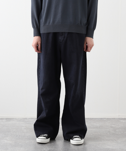 PULP/417EDIFICE（パルプフォーワンセブンエディフィス）の「【999HUMANITY / 999ヒューマニティ】AV PLEATS DYED DENIM PANTS（デニムパンツ・メンズ・チャコールグレー/ネイビー・2/3/1）」の6枚目の写真