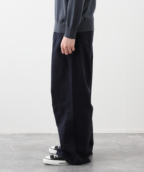 PULP/417EDIFICE（パルプフォーワンセブンエディフィス）の「【999HUMANITY / 999ヒューマニティ】AV PLEATS DYED DENIM PANTS（デニムパンツ・メンズ・チャコールグレー/ネイビー・2/3/1）」の5枚目の写真