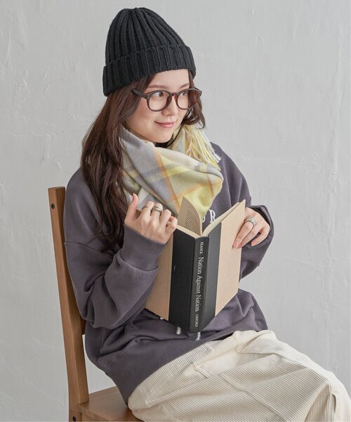 LBC（エルビーシー）の「チェックストール（ストール/ショール・レディース・グリーン系/ブルー系/イエロー系/レッド系・FREE）」の7枚目の写真