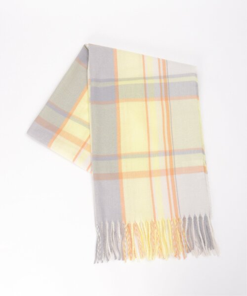 LBC（エルビーシー）の「チェックストール（ストール/ショール・レディース・グリーン系/ブルー系/イエロー系/レッド系・FREE）」の11枚目の写真