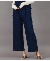 Settimissimo（セッティミッシモ）の「サイドフリンジ ワイド デニム パンツ（デニムパンツ）」