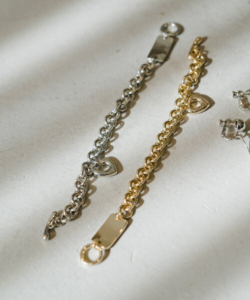 Kastane（カスタネ）の「【fiw.】ハートモチーフブレスレット（ブレスレット・レディース・ゴールド/シルバー・FREE）」の11枚目の写真