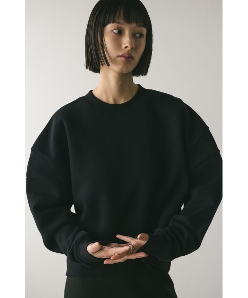 STYLEMIXER（スタイルミキサー）の「ワイドリブショルダースウェット（スウェット・レディース・ホワイト/バーガンディー/ブラック・FREE）」の3枚目の写真