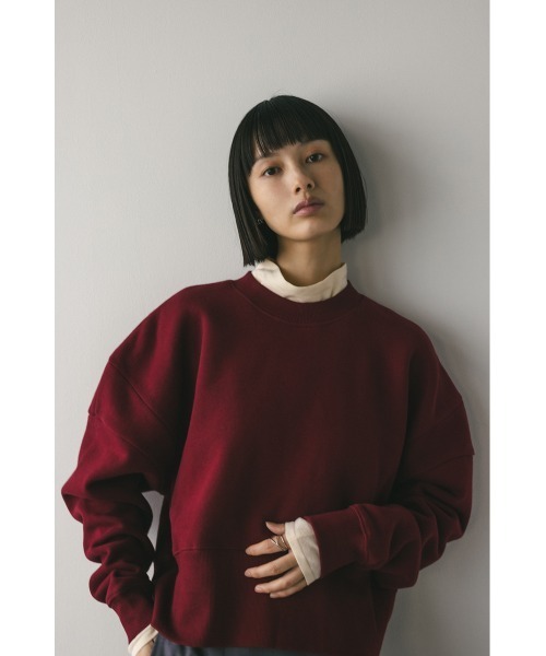 STYLEMIXER（スタイルミキサー）の「ワイドリブショルダースウェット（スウェット・レディース・ホワイト/バーガンディー/ブラック・FREE）」の22枚目の写真