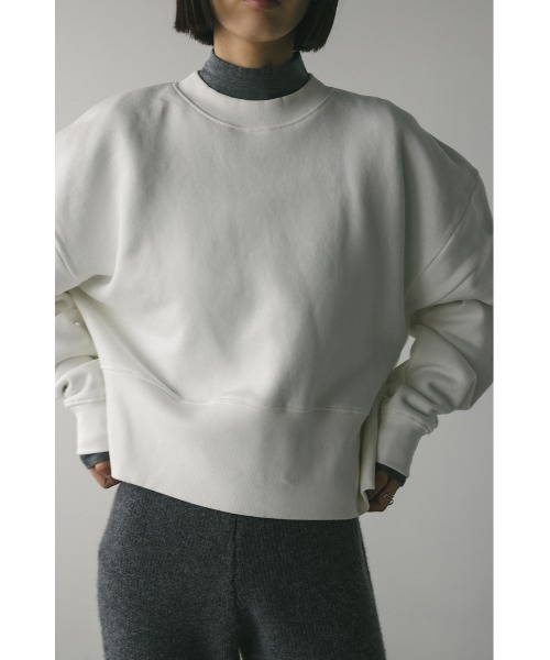 STYLEMIXER（スタイルミキサー）の「ワイドリブショルダースウェット（スウェット・レディース・ホワイト/バーガンディー/ブラック・FREE）」の9枚目の写真