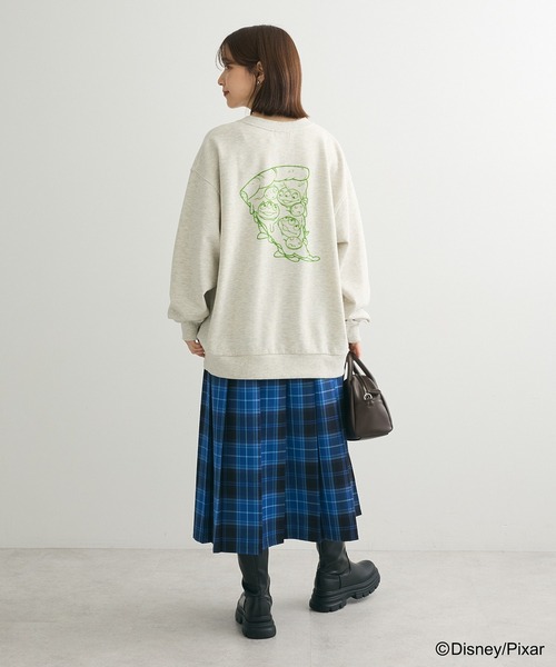 Green　Parks（グリーンパークス）の「トイストーリー/ピザフロッキープルオーバー（スウェット・レディース・レッド/ホワイト系その他/杢グレー・FREE）」の6枚目の写真
