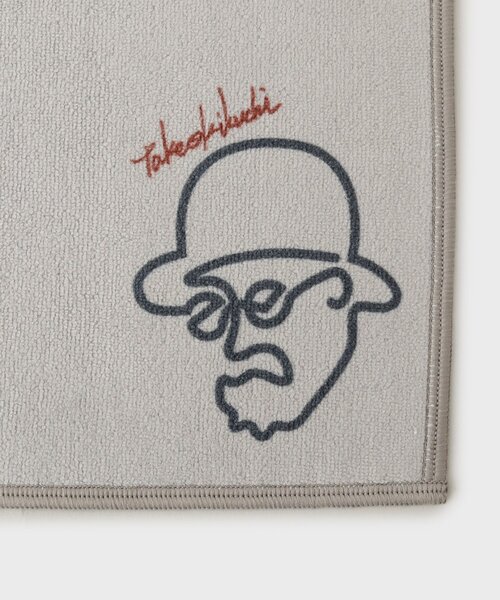TAKEO KIKUCHI（タケオキクチ）の「ラインアートプリント フォンカチ（ハンカチ/ハンドタオル・メンズ・グレー/ターコイズブルー系/ブラック/ワインレッド/ダークブラウン/ネイビー・00）」の9枚目の写真