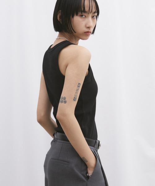 Aunt Marie's（アントマリーズ）の「カップ付きアメスリタンク（タンクトップ・レディース・ホワイト/ブラック・FREE）」の16枚目の写真