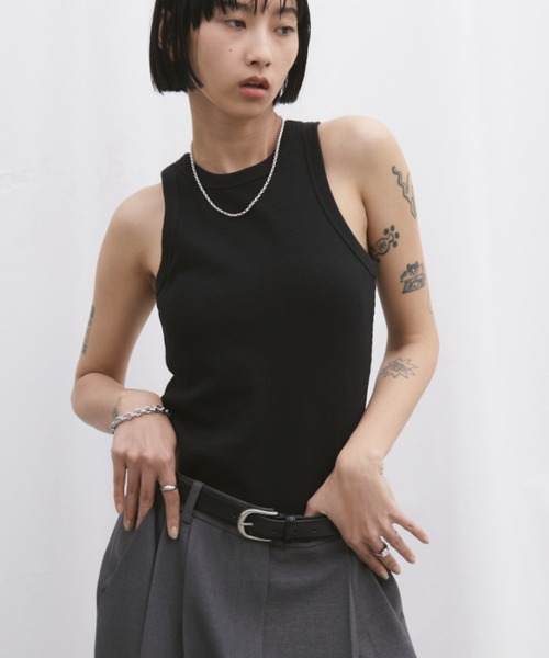 Aunt Marie's（アントマリーズ）の「カップ付きアメスリタンク（タンクトップ・レディース・ホワイト/ブラック・FREE）」の15枚目の写真