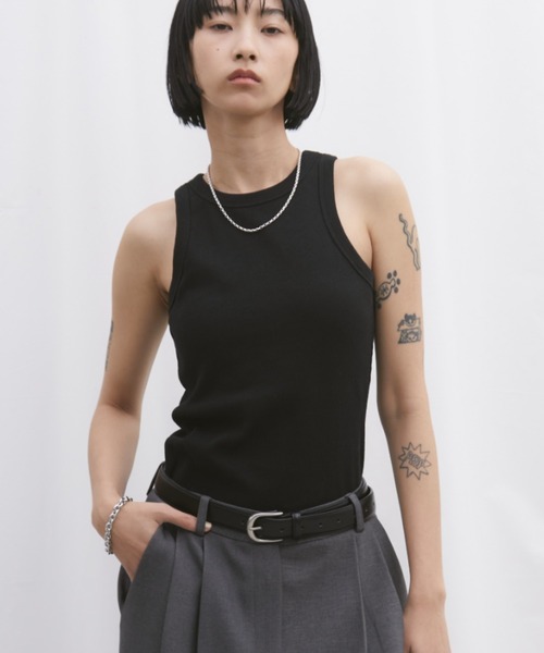 Aunt Marie's（アントマリーズ）の「カップ付きアメスリタンク（タンクトップ・レディース・ホワイト/ブラック・FREE）」の17枚目の写真