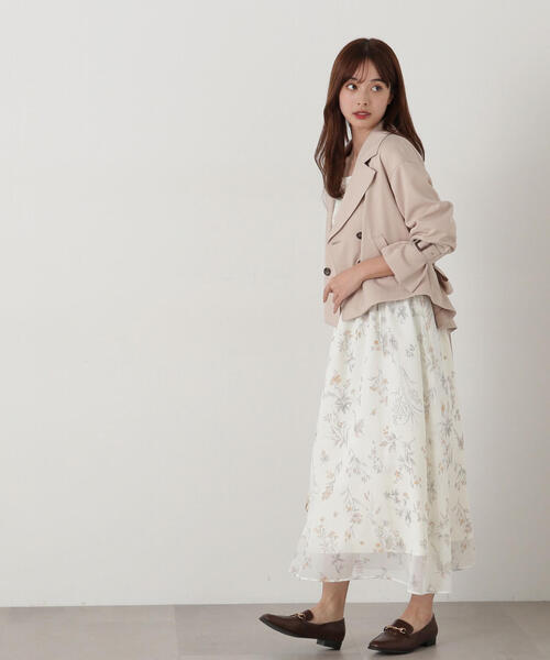 PROPORTION BODY DRESSING（プロポーションボディドレッシング）の「ベーシックショートトレンチ / 1215155100（トレンチコート・レディース・ベージュ系その他/グレー/ベージュ・MEDIUM/SMALL）」の19枚目の写真