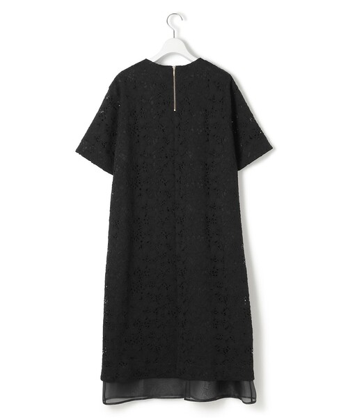 23区(ニジュウサンク)の「【APPLAUDIR】シアーコンビ レースドレス(ドレス・レディース・ブラック系・44/48/46)」の8枚目の写真