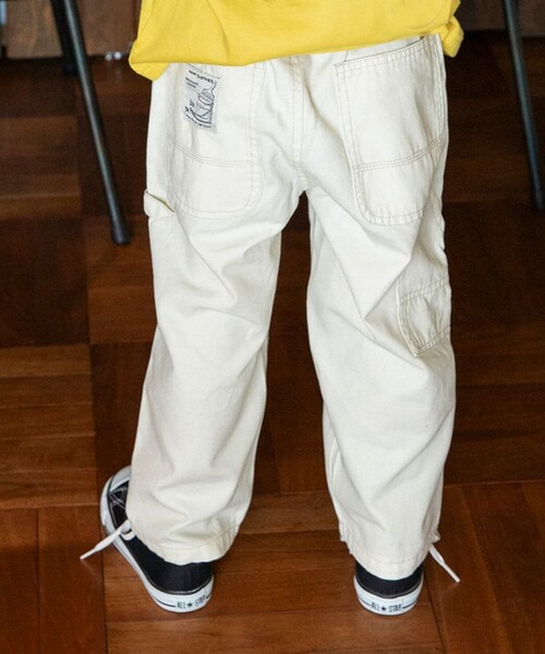 BRANSHES（ブランシェス）の「【ゆったり/きれいめ】ペインターパンツ（カーゴパンツ・キッズ・ネイビー/キャメル/ブラック/アイボリー/レンガ・140/150/120/110/90/100/130/80）」の14枚目の写真