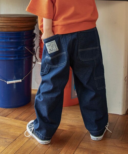 BRANSHES（ブランシェス）の「【ゆったり/きれいめ】ペインターパンツ（カーゴパンツ・キッズ・ネイビー/キャメル/ブラック/アイボリー/レンガ・140/150/120/110/90/100/130/80）」の15枚目の写真