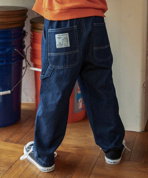 BRANSHES（ブランシェス）の「【ゆったり/きれいめ】ペインターパンツ（カーゴパンツ・キッズ・ネイビー/キャメル/ブラック/アイボリー/レンガ・140/150/120/110/90/100/130/80）」の22枚目の写真