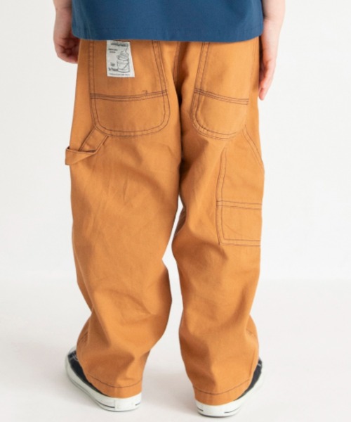 BRANSHES（ブランシェス）の「【ゆったり/きれいめ】ペインターパンツ（カーゴパンツ・キッズ・ネイビー/キャメル/ブラック/アイボリー/レンガ・140/150/120/110/90/100/130/80）」の4枚目の写真