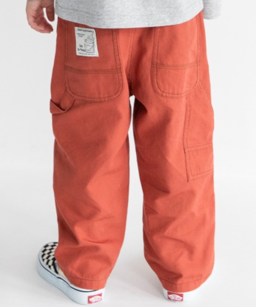 BRANSHES（ブランシェス）の「【ゆったり/きれいめ】ペインターパンツ（カーゴパンツ・キッズ・ネイビー/キャメル/ブラック/アイボリー/レンガ・140/150/120/110/90/100/130/80）」の5枚目の写真