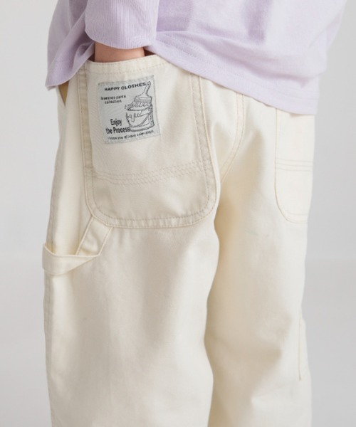 BRANSHES（ブランシェス）の「【ゆったり/きれいめ】ペインターパンツ（カーゴパンツ・キッズ・ネイビー/キャメル/ブラック/アイボリー/レンガ・140/150/120/110/90/100/130/80）」の7枚目の写真