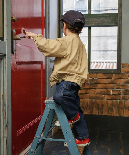 BRANSHES（ブランシェス）の「【ゆったり/きれいめ】ペインターパンツ（カーゴパンツ・キッズ・ネイビー/キャメル/ブラック/アイボリー/レンガ・140/150/120/110/90/100/130/80）」の10枚目の写真