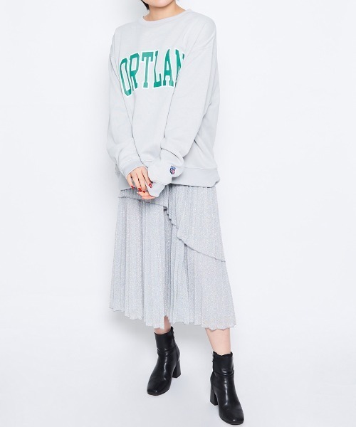 &soiree(アンドソワレ)の「【&soiree】ラメ生地 ティアードプリーツスカート(スカート・レディース・ブラック/ブラウン/シルバー・FREE)」の12枚目の写真