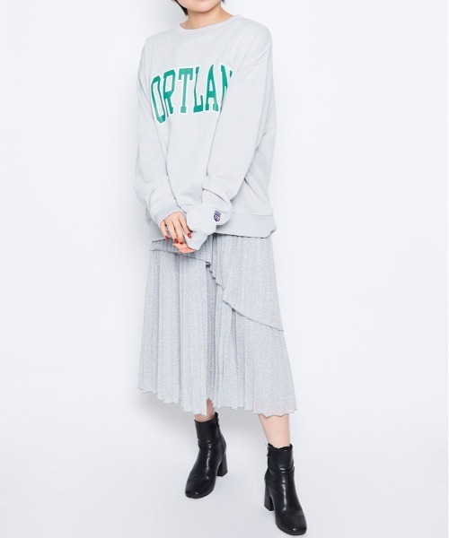 &soiree(アンドソワレ)の「【&soiree】ラメ生地 ティアードプリーツスカート(スカート・レディース・ブラック/ブラウン/シルバー・FREE)」の16枚目の写真
