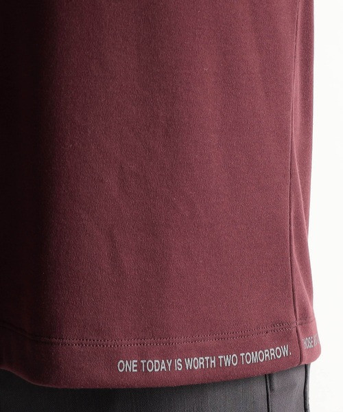 NICOLE CLUB FOR MEN（ニコルクラブフォーメン）の「ロゴ刺繍長袖Tシャツ（Tシャツ/カットソー・メンズ・オフホワイト/アッシュグレー/ブラック/ボルドー・MEDIUM/LARGE/X-LARGE）」の13枚目の写真