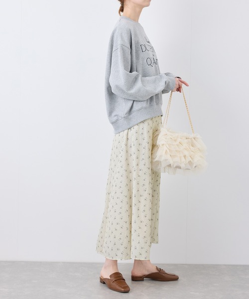 ROPE' PICNIC(ロペピクニック)の「小花柄セミフレアロングスカート(スカート・レディース・ブラック/オフホワイト・38)」の20枚目の写真