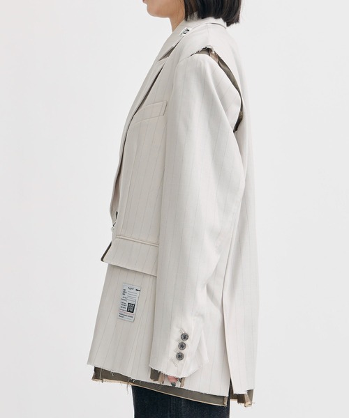 【MIHARA YASUHIRO/ミハラヤスヒロ】別注 CHALK STRIPE JACKET/チョークストライプジャケット（テーラードジャケット）｜Maison MIHARA YASUHIRO（メゾンミハラヤスヒロ）