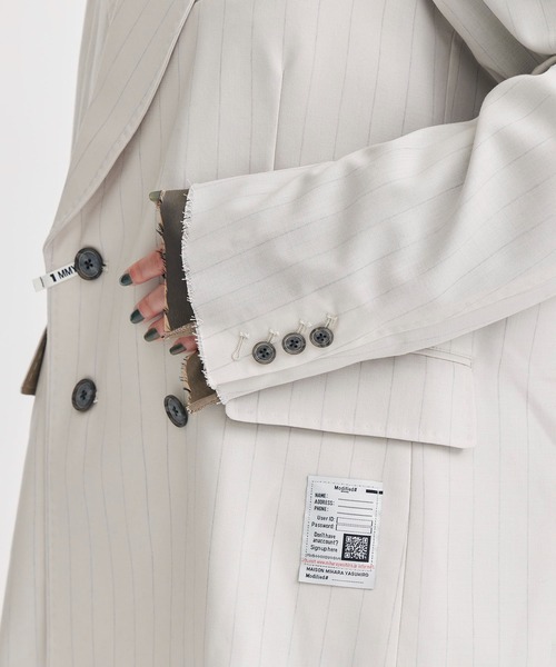 【MIHARA YASUHIRO/ミハラヤスヒロ】別注 CHALK STRIPE JACKET/チョークストライプジャケット（テーラードジャケット）｜Maison MIHARA YASUHIRO（メゾンミハラヤスヒロ）