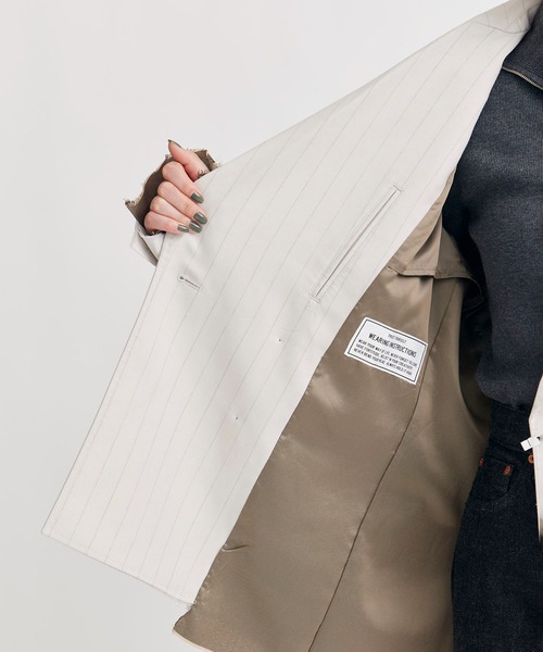 【MIHARA YASUHIRO/ミハラヤスヒロ】別注 CHALK STRIPE JACKET/チョークストライプジャケット（テーラードジャケット）｜Maison MIHARA YASUHIRO（メゾンミハラヤスヒロ）