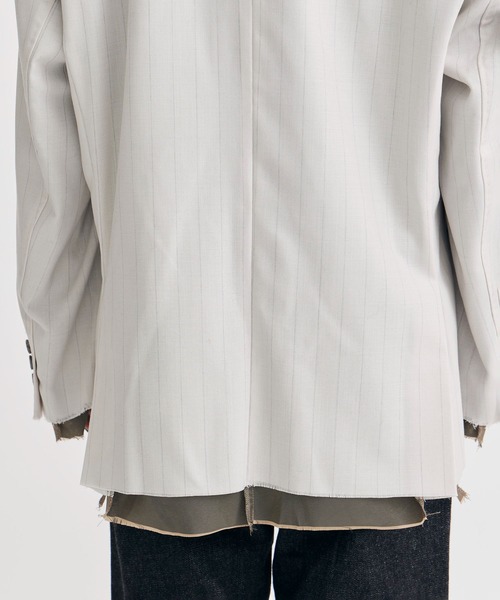 【MIHARA YASUHIRO/ミハラヤスヒロ】別注 CHALK STRIPE JACKET/チョークストライプジャケット（テーラードジャケット）｜Maison MIHARA YASUHIRO（メゾンミハラヤスヒロ）