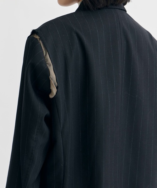 【MIHARA YASUHIRO/ミハラヤスヒロ】別注 CHALK STRIPE JACKET/チョークストライプジャケット（テーラードジャケット）｜Maison MIHARA YASUHIRO（メゾンミハラヤスヒロ）