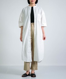 [D.M.G. / ディーエムジー] タイプライター パイプシャツワンピース