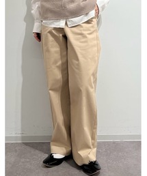HUMAN WOMAN ヒューマンウーマン　ベージュ　ストレートパンツ ヒューマンウーマン human woman 2WAYスリムストレートパンツ