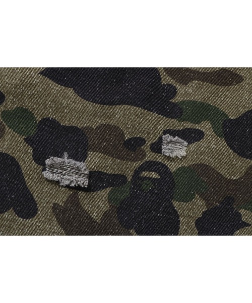 A BATHING APE（アベイシングエイプ）の「1ST CAMO BLOCKING DESTORYED HEAVY WASH LOGO LS SHIRT（シャツ/ブラウス・メンズ・ブラック・MEDIUM/XX-LARGE/SMALL/LARGE）」の4枚目の写真