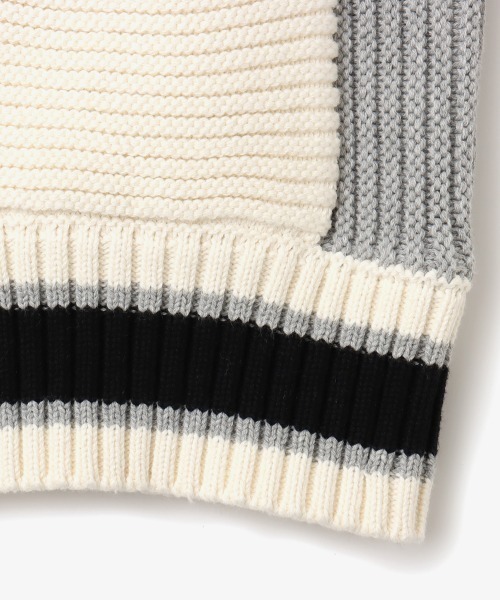 atmos pink（アトモスピンク）の「atmos pink Stripe Knit Cardigan / アトモス ピンク ストライプ ニット カーディガン（カーディガン/ボレロ・レディース・ネイビー/イエロー/グレー・FREE）」の21枚目の写真