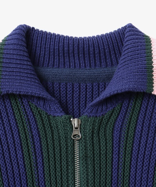 カーディガン atmos pink Stripe Knit Cardigan / アトモス ピンク ストライプ ニット カーディガン レディース セール】atmos pink Stripe Knit Cardigan / アトモス ピンク