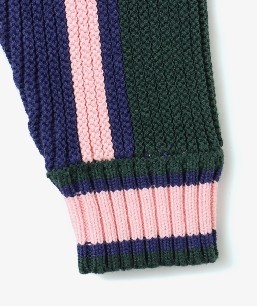 カーディガン atmos pink Stripe Knit Cardigan / アトモス ピンク ストライプ ニット カーディガン レディース セール】atmos pink Stripe Knit Cardigan / アトモス ピンク