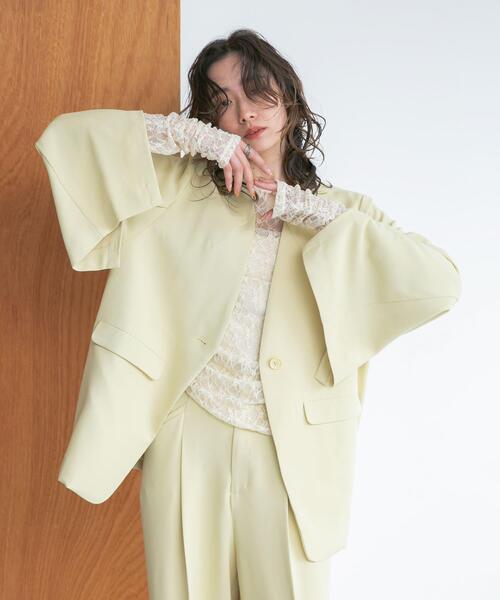 KBF(ケイビーエフ)の「ドレープレースTEE(Tシャツ/カットソー・レディース・アイボリー/オフホワイト/ブラック・ONE)」の11枚目の写真