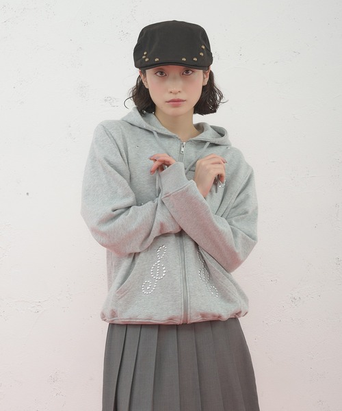 セール】【日本限定】STUD ZIP UP HOODIE/スタッズジップアップ