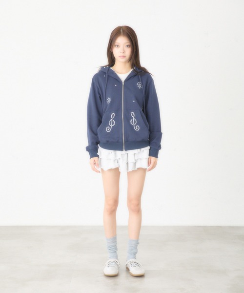 日本限定】STUD ZIP UP HOODIE/スタッズジップアップフーディ