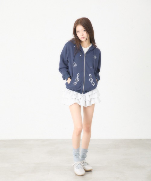 FCMM パーカー フーディ STUD ZIP UP HOODIE Mサイズ 日本限定】STUD ZIP UP HOODIE/スタッズジップアップフーディ