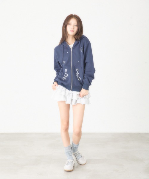 日本限定】STUD ZIP UP HOODIE/スタッズジップアップフーディ