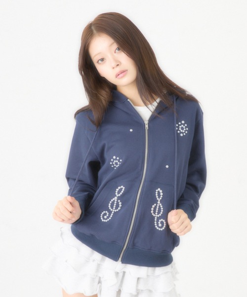 日本限定】STUD ZIP UP HOODIE/スタッズジップアップフーディ