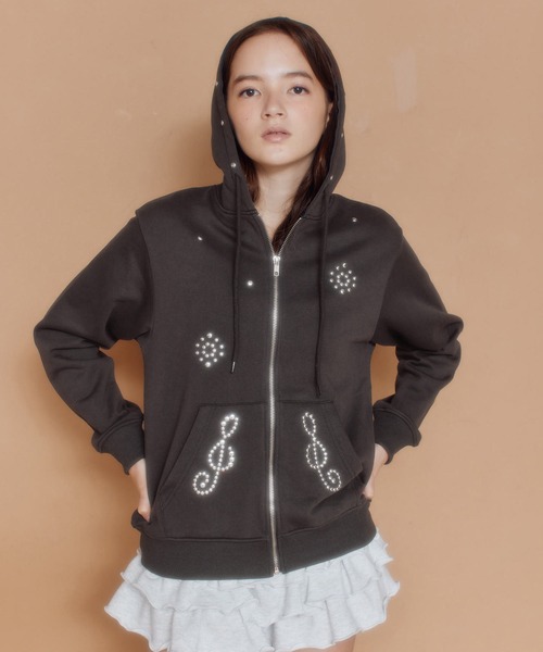 fcmm stud zip up hoodie スタッズジップアップ パーカー セール】【日本限定】STUD ZIP UP HOODIE/スタッズジップアップ