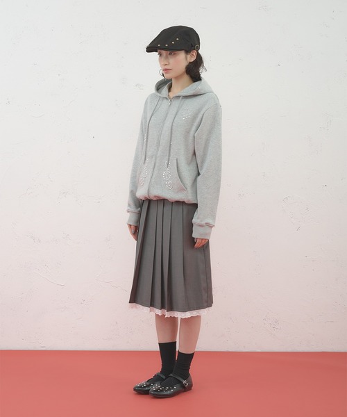 FCMM（エフシーエムエム）の「【日本限定】STUD ZIP UP HOODIE/スタッズジップアップフーディ（パーカー・レディース・グリーン/グレー/チャコール/ネイビー・SMALL/MEDIUM）」の7枚目の写真