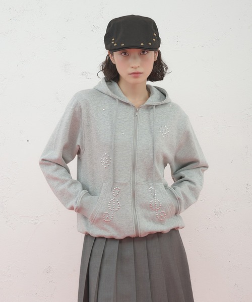 FCMM（エフシーエムエム）の「【日本限定】STUD ZIP UP HOODIE/スタッズジップアップフーディ（パーカー・レディース・グリーン/グレー/チャコール/ネイビー・SMALL/MEDIUM）」の10枚目の写真